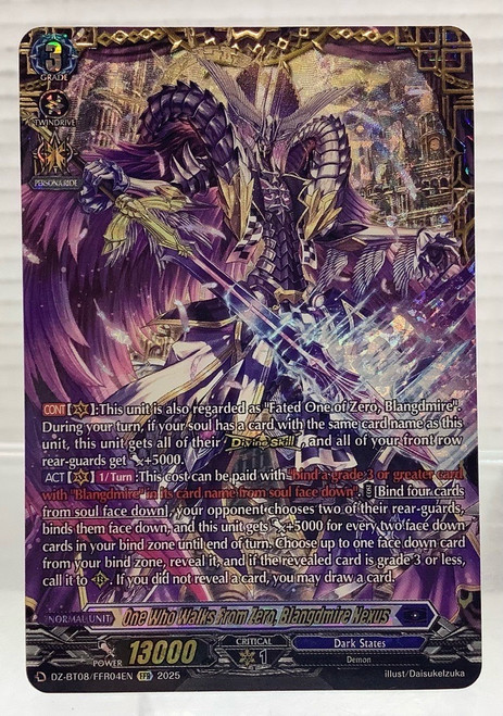 Cardfight!! Vanguard: Single - Knights Of Rebirth - One Who Walks From Zero, Blangdmire Nexus (FFR)(105144377)