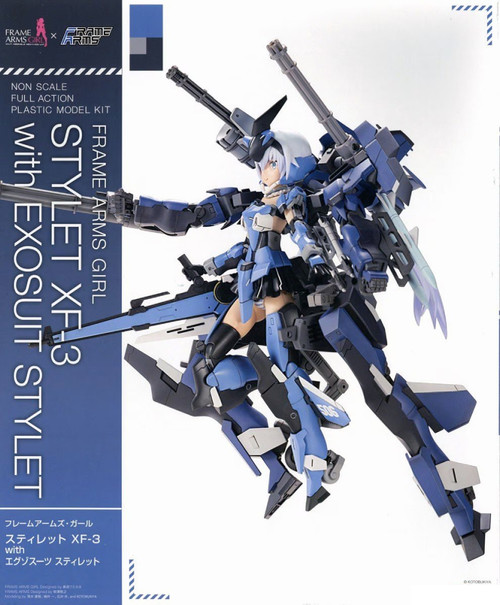 Frame Arms Girl: Non-Scale Full Action Plastic Model Kit -  Stylet XF-3 With Exosuit Stylet