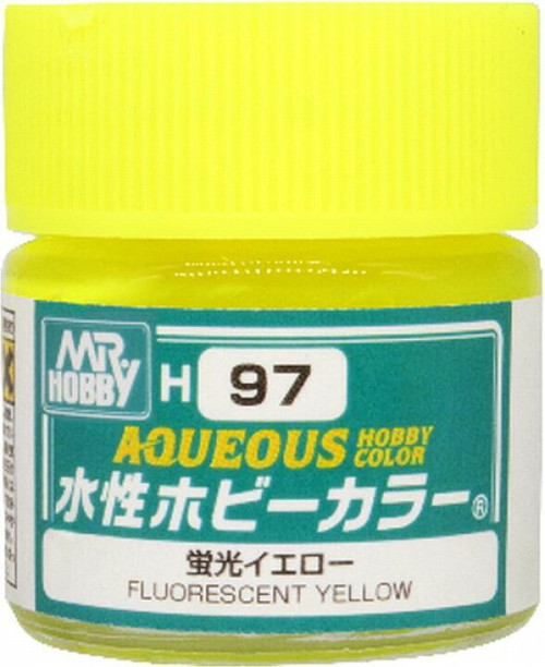 Mr. Hobby: Paint Jar - Aqueous Gundam Color H97 Fluorescent Yellow