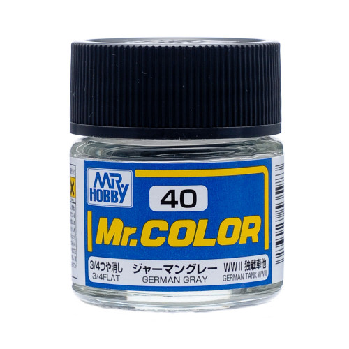 Mr. Hobby: Paint Jar - Mr. Color C40 Flat German Grey