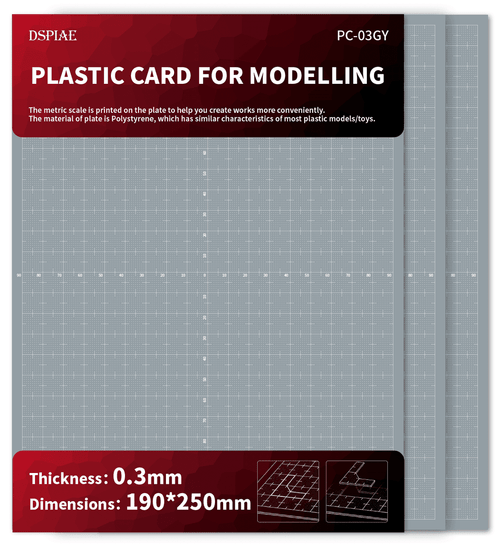 DSPIAE: PC-03GY Plastic Card for Modelling (Pla-Plate)