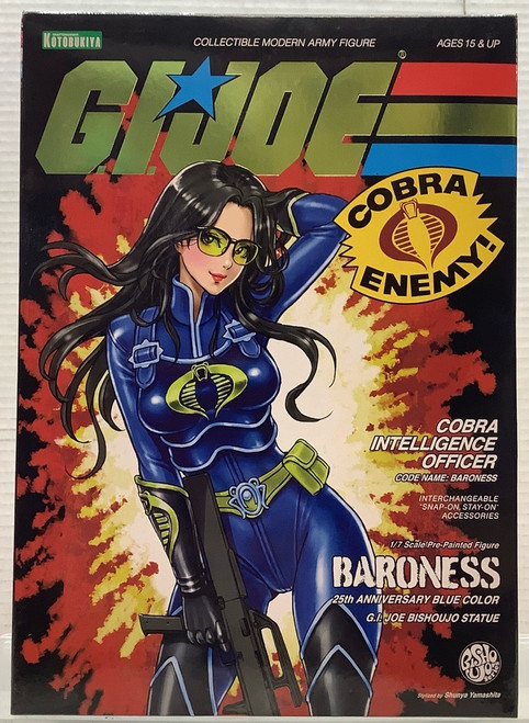 G.I. Joe: Bishoujo 1/7 Scale Bishoujo Statue - Baroness 25th Anniversary Blue Color(105150289)