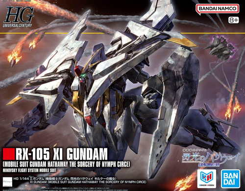 Gundam Hathaway The Sorcery of Nymph Circle: High Grade UC 1/144 Scale Model Kit - RX-105 Xi Gundam