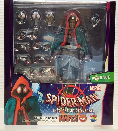 Spider-Man Into The Spider-Verse: Mafex Action Figure - Spider Man (Miles Morales)(105151723)