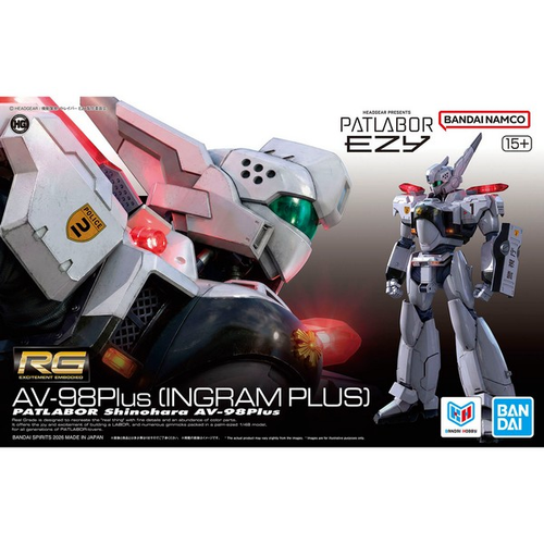Patlabor EZY: RG 1/144 Scale Plastic Model Kit - AV-98Plus Ingram Plus