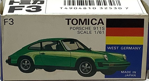 Tomica : Blue Box - Porsche 911S Yellow
