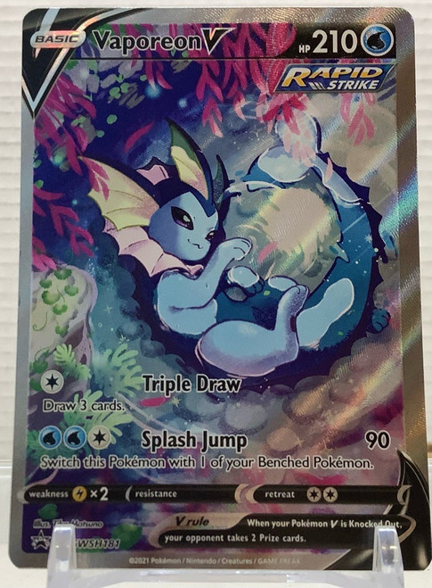 Pokemon: Single Card - Evolving Skies - Vaporeon V (Promo)