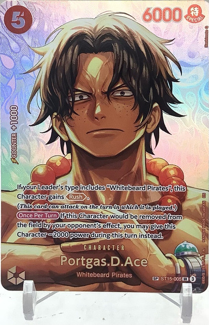 One Piece TCG : Single Card -The Time Of Battle (OP-16) - Portgas.D.Ace (SP)(105154100)