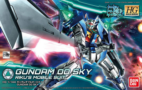 Gundam Build Divers: HGBD 1/144 Scale Plastic Model Kit - GN-0000DVR/S Gundam 00 Sky