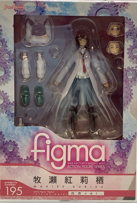 Steins;Gate: Figma - Kurisu Makise White Coat Action Figure(105156921)