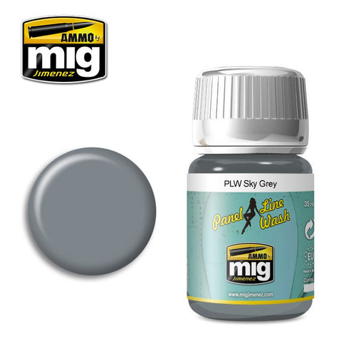 Ammo Mig: Panel Line Wash - Sky Grey