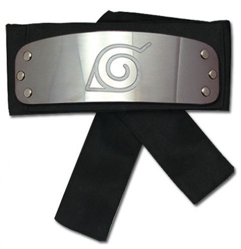 Naruto Shippuden: Headband - Konoha/Leaf (Black Version)