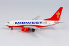 NG Models Midwest Airlines 737-600 SU-MWC (Flyglobespan hybrid livery) 1/400 NG76003