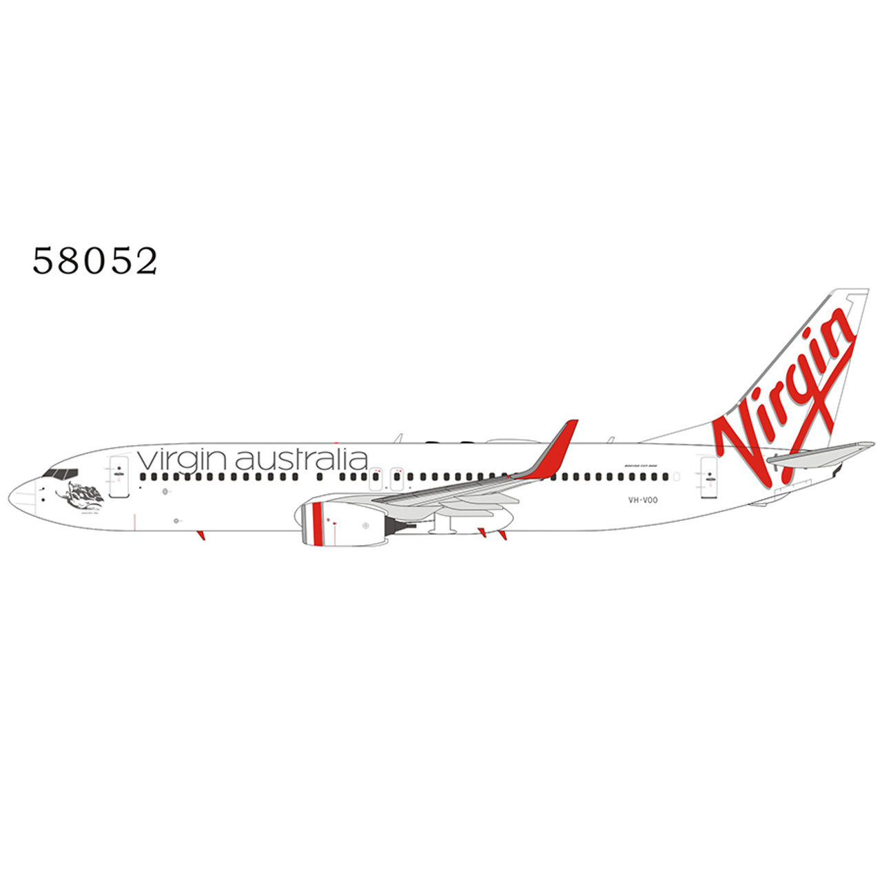 Ng Models Virgin Australia Boeing 737 800 W Vh Voo Vh Yfz 1 400 Aircraft Model Store