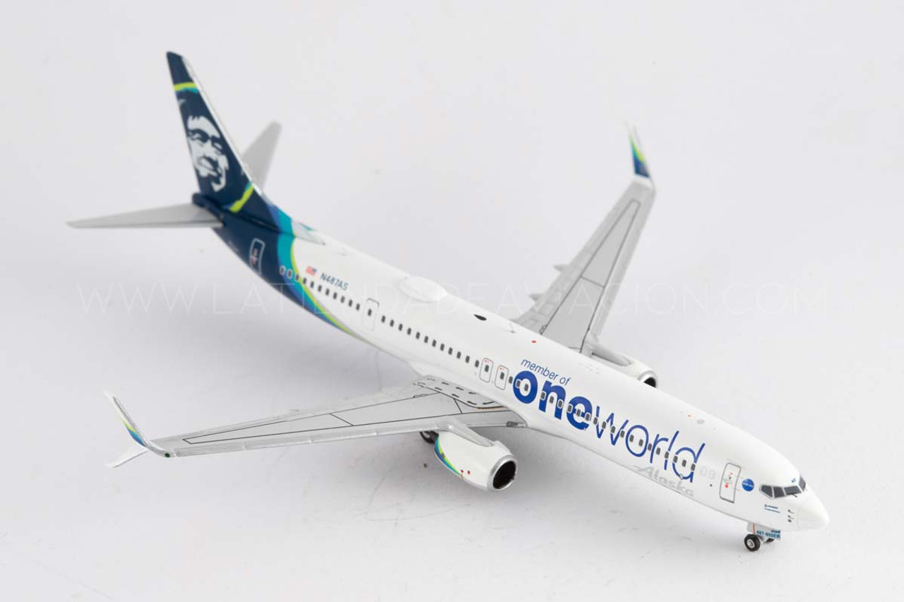 NG Models Alaska Airlines 737-900ER/w N487AS One World 1/400 79001