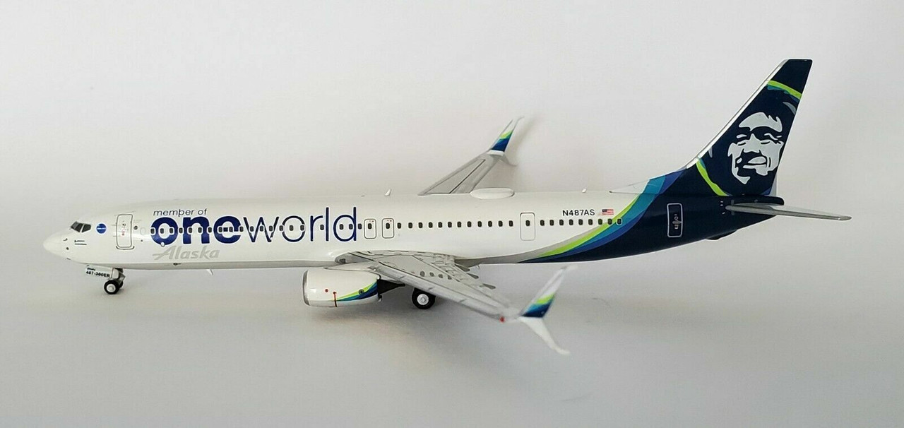 NG Models Alaska Airlines 737-900ER/w N487AS One World 1/400 79001