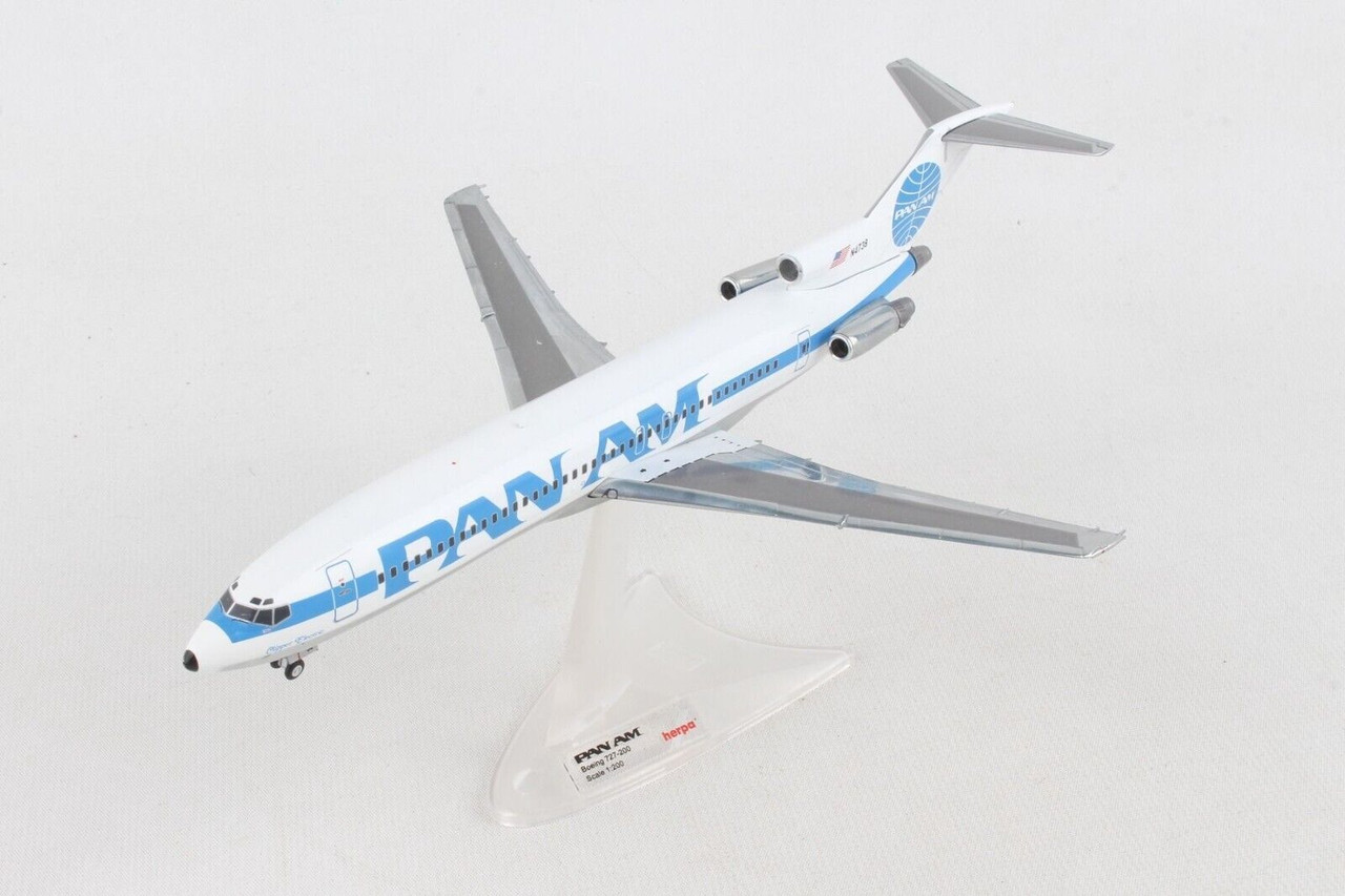 Herpa Pan Am Boeing 727-200 - Billboard with cheatline test livery - N4738  “Clipper Electric” 1/200 571845