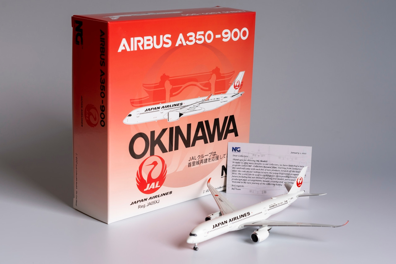 NG Models Japan Airlines Airbus A350-900 JA05XJ (with Shuri Castle 