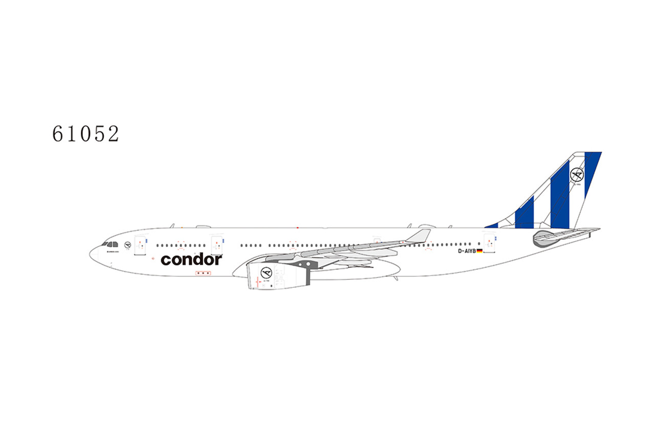 NG Models Condor Airbus A330-200 D-AIYB blue tail 1/400 61052 