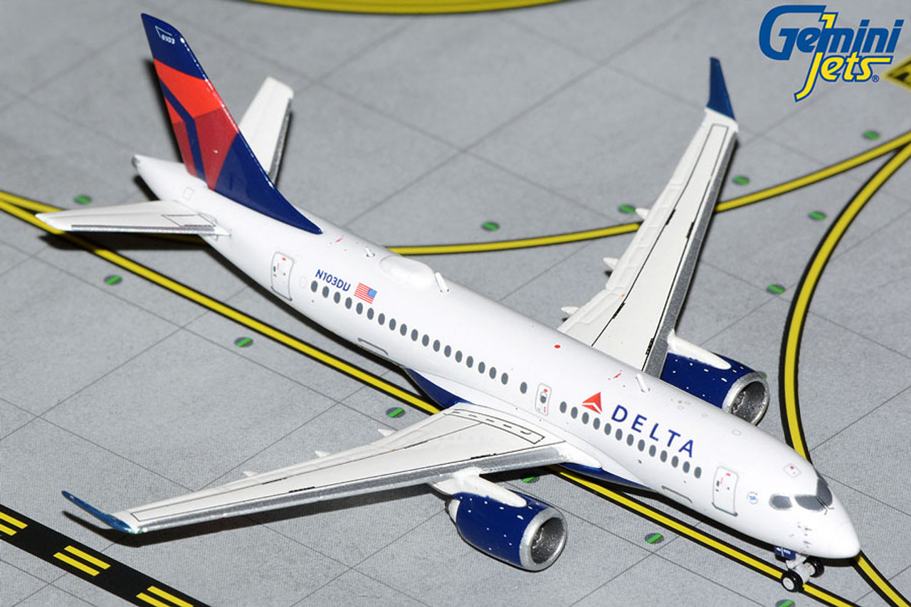 GeminiJets Delta Airlines Airbus A220-100 N103DU 1/400 GJDAL2099