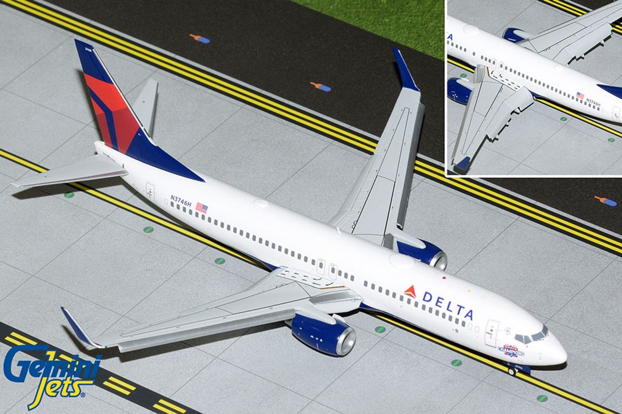 GeminiJets Delta Airlines Boeing 737-800W Flaps Down N3746H