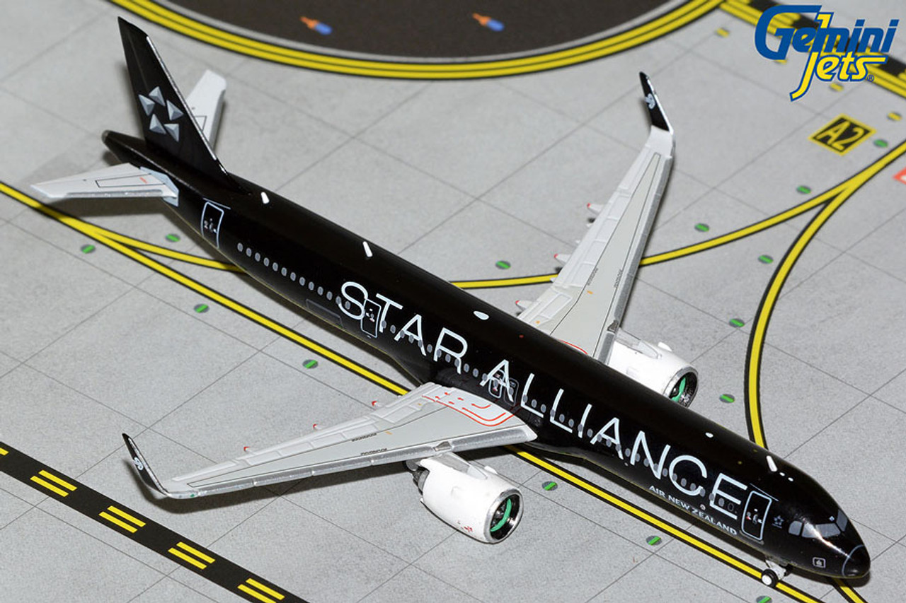 GeminiJets Air New Zealand Airbus A321 Neo ZK-OYB - Star Alliance Livery  1/400 GJANZ2178