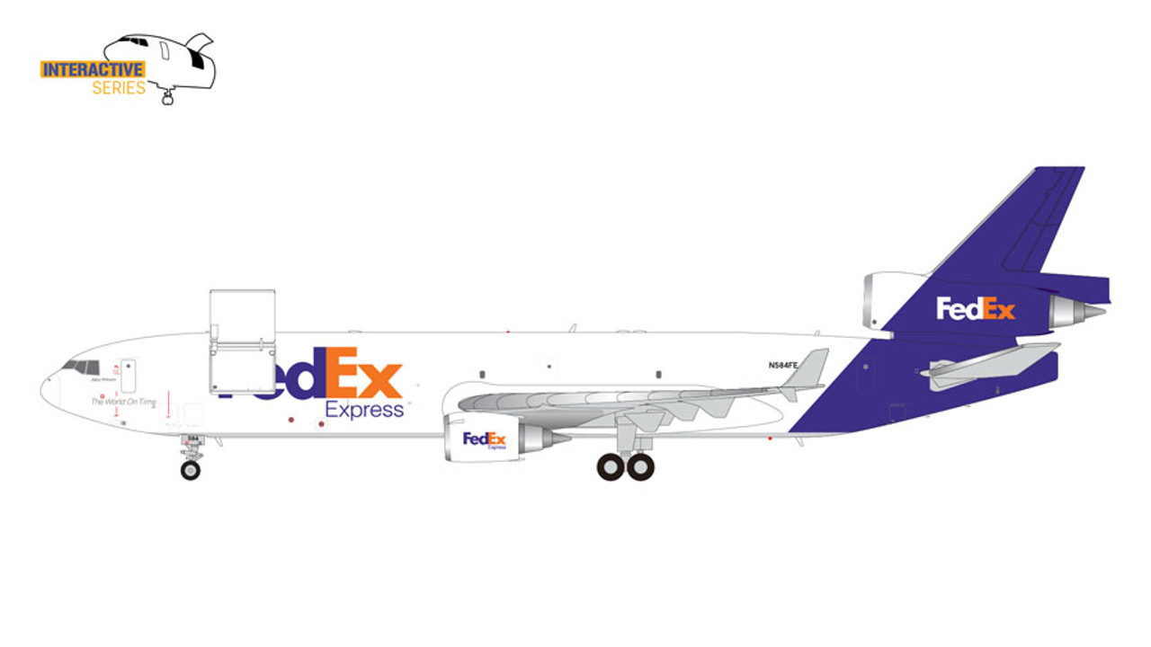 GeminiJets Fedex Express McDonnell MD-11F N584FE (Interactive 