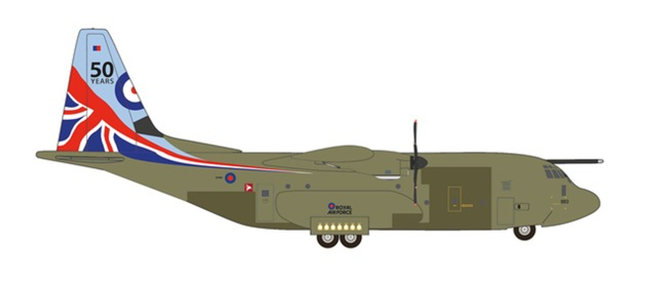 Herpa Royal Airforce C-130J Super Hercules - 47 Squadron - 50th