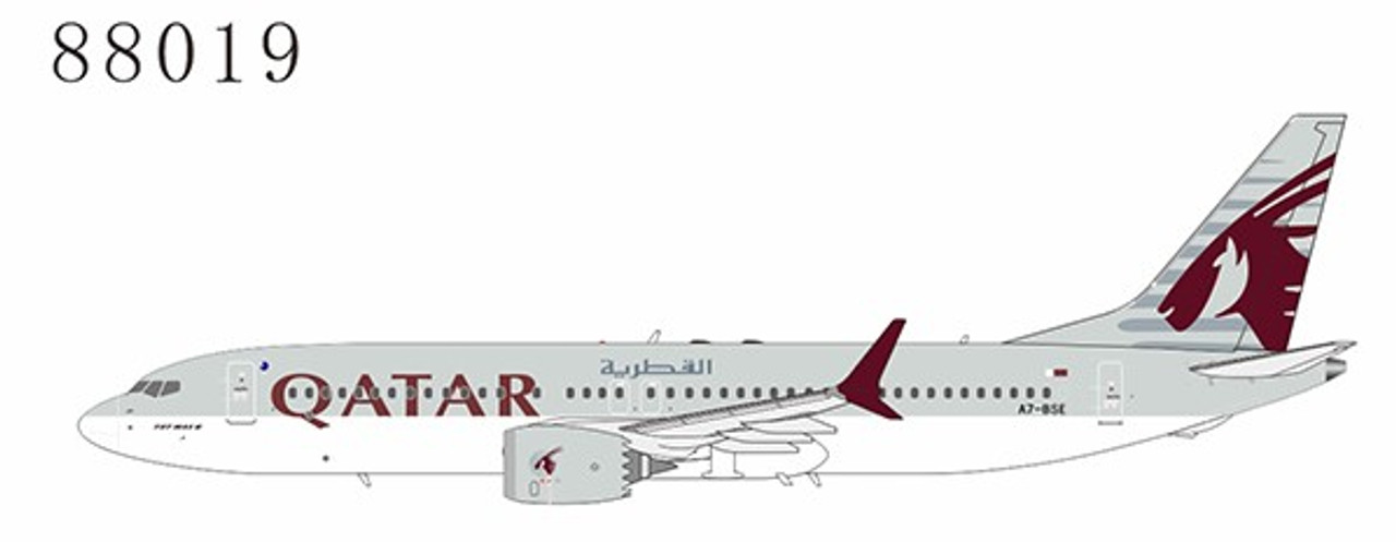 NG Model Qatar Airways Boeing 737 MAX 8 A7-BSE 1/400 88019