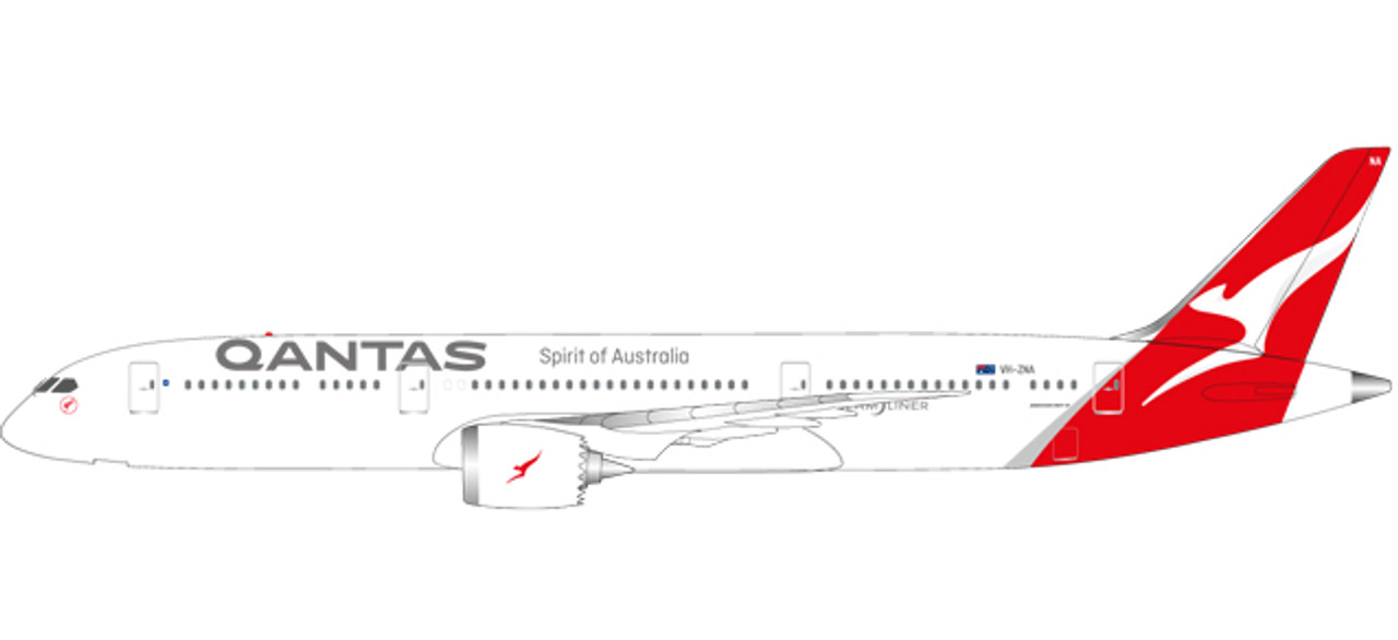 Herpa Qantas Boeing 787-9 Dreamliner - new colors VH-ZNA 1/200