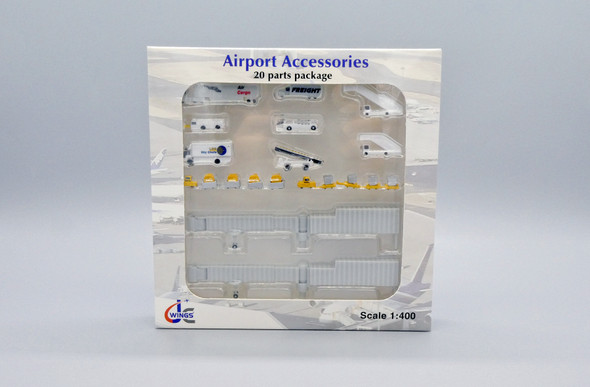 JC Wings Airport Accessories Pack of 20 Parts 1/400 GSESETA
