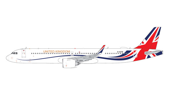 GeminiJets Royal Air Force Airbus A321NEO G-XATW "United Kingdom" 1/400 GMRAF111