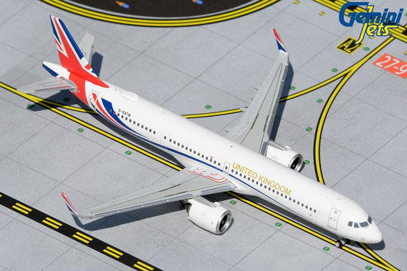 GeminiJets Royal Air Force Airbus A321NEO G-XATW "United Kingdom" 1/400 GMRAF111