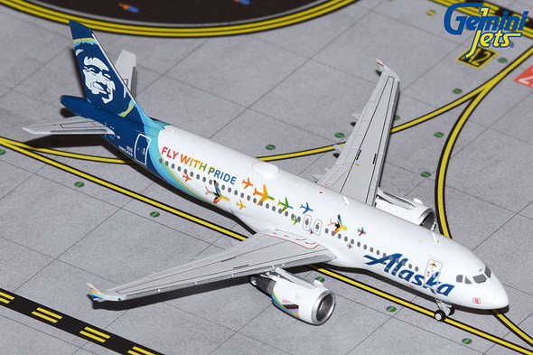 GeminiJets Alaska Airlines Airbus A320-200 Fly With Pride N854VA 1/400 GJASA2042