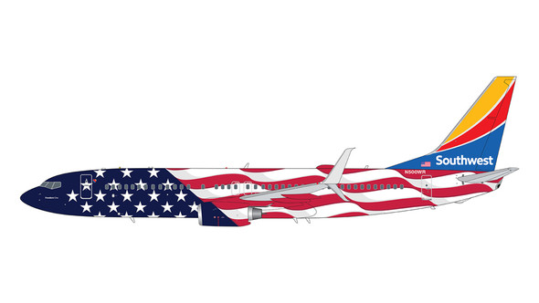 GeminiJets Southwest Airlines Boeing 737-800 Freedom One N500WR 1/400 GJSWA2039