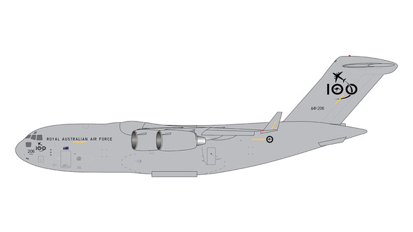GeminiJets Royal Australian Air Force  C-17 Globemaster III A41-206 1/400 GMRAA109