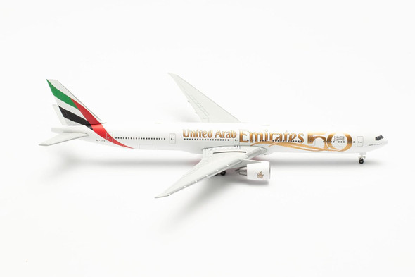 Herpa Emirates Boeing 777-300ER - UAE 50th Anniversary – A6-EGE 1/500