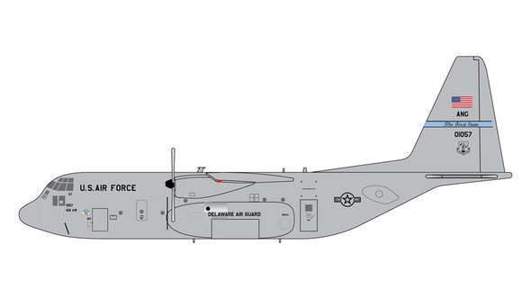 GeminiJets USAF Lockheed C-130H Hercules 1/400 GMUSA114