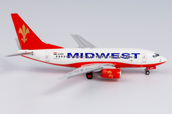 NG Models Midwest Airlines 737-600 SU-MWC (Flyglobespan hybrid livery) 1/400 NG76003