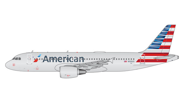 GeminiJets American Airlines Airbus A320-200 N103US 1/400