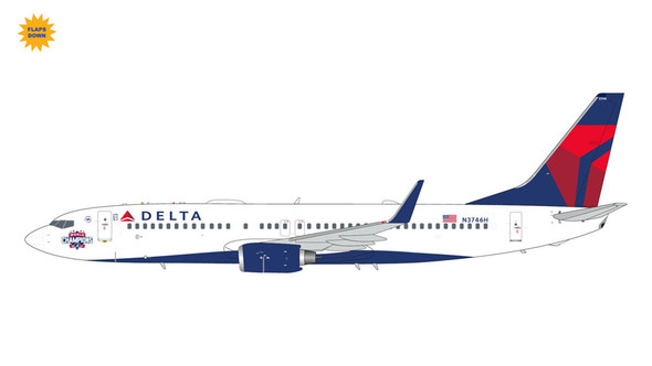 GeminiJets Delta Airlines Boeing 737-800W Flaps Down N3746H "Atlanta Braves/World Champions" 1/200 G2DAL1114F