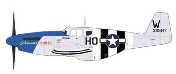 Hobby Master P-51C "Princess Elizabeth" 43-25147, "The Gathering of Mustangs & Legends",  Sept 2007 1/48  HA8516