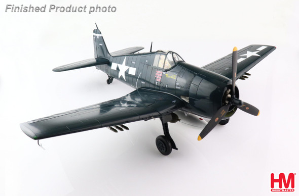 Hobby Master Air Power United States Navy (USN) Series Grumman F6F-5 Hellcat Diecast Model , Minsi II, David McCampbell, USS Essex, 1944 1/32 HA0308