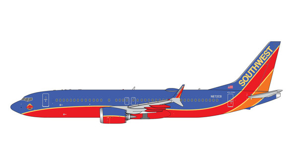 GeminiJets Southwest Airlines Boeing 737Max8 N872CB Canyon Blue Livery 1/400 GJSWA2187