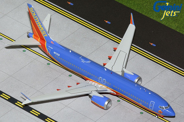 GeminiJets Southwest Airlines Boeing 737Max8 N872CB Canyon Blue Livery 1/200 G2SWA1217