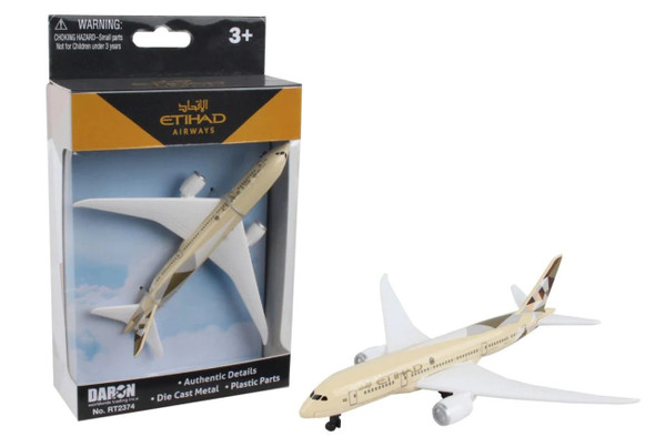 Etihad Boeing 787 Airplane Model Toy