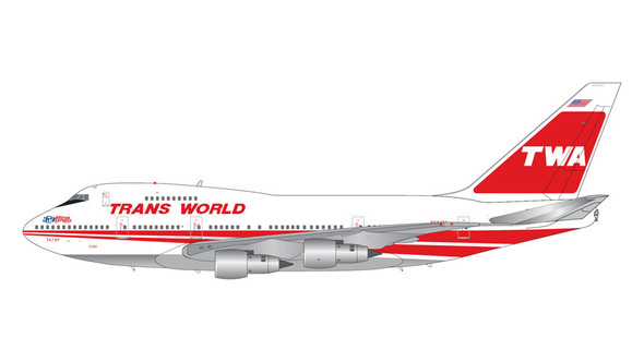 GeminiJets Trans World Airlines TWA Boeing 747SP N58201 "Boston Express" 1/200 G2TWA1159