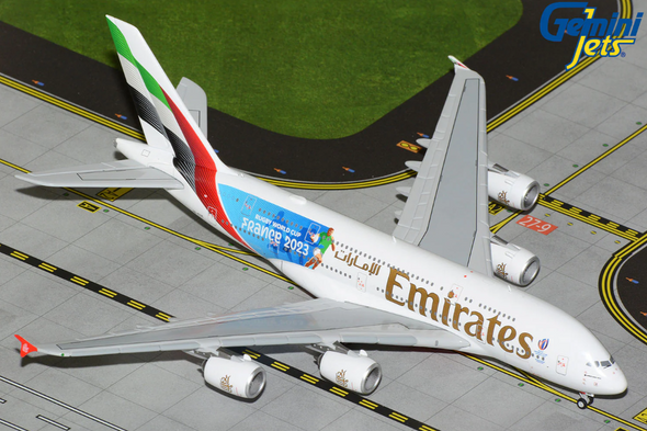 GeminiJets Emirates Airbus A380 A6-EOE "Rugby World Cup 2023" 1/400 GJUAE2242
