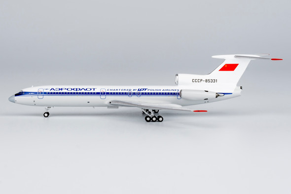 NG Models Aeroflot (LOT - Polish Airlines / Polskie Linie Lotnicze) Tu-154B-2 CCCP-85331 with "Chartered by LOT Polish Airlines" banner 1/400 54017