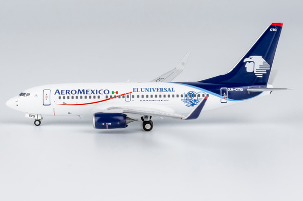 NG Model AeroMexico Boeing 737-700/w XA-CTG(with 1916-2016 ANOS stickers) 1/400 77029